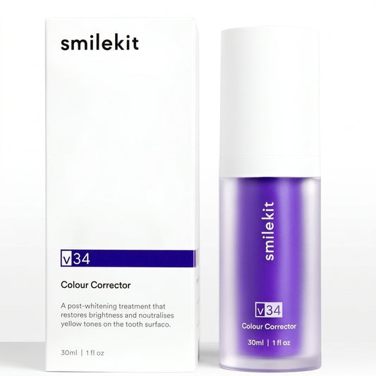 V34 Press-Type Purple Whitening Toothpaste