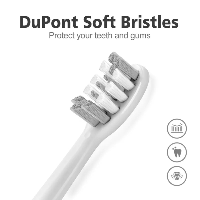 Waterproof Electric Toothbrush with 3 Brush Heads