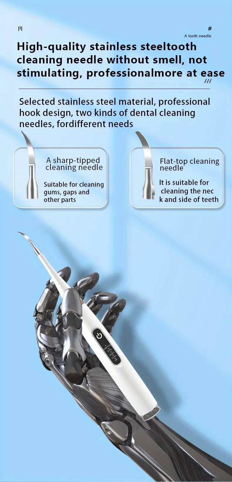 Ultrasonic Electric Tooth Cleaner for Tartar Removal