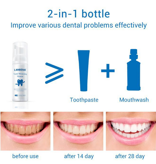 Mousse Teeth Cleaning Foam - LANBENA Whitening