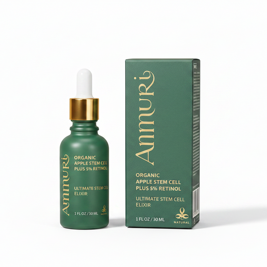 Retinol 5% Serum with Apple Stem Cell for Anti-Ageing, Acne & Dark Spots (30ml) | Ammuri